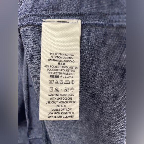 Free People, We The Free, Cassidy Tee Blue Cuffed Short Sleeve - Picture 7 of 9